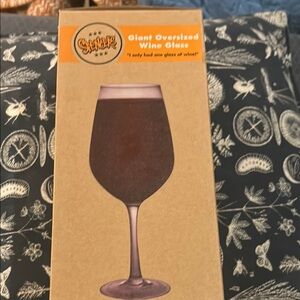 Giant Oversized Wine Glass - Brown